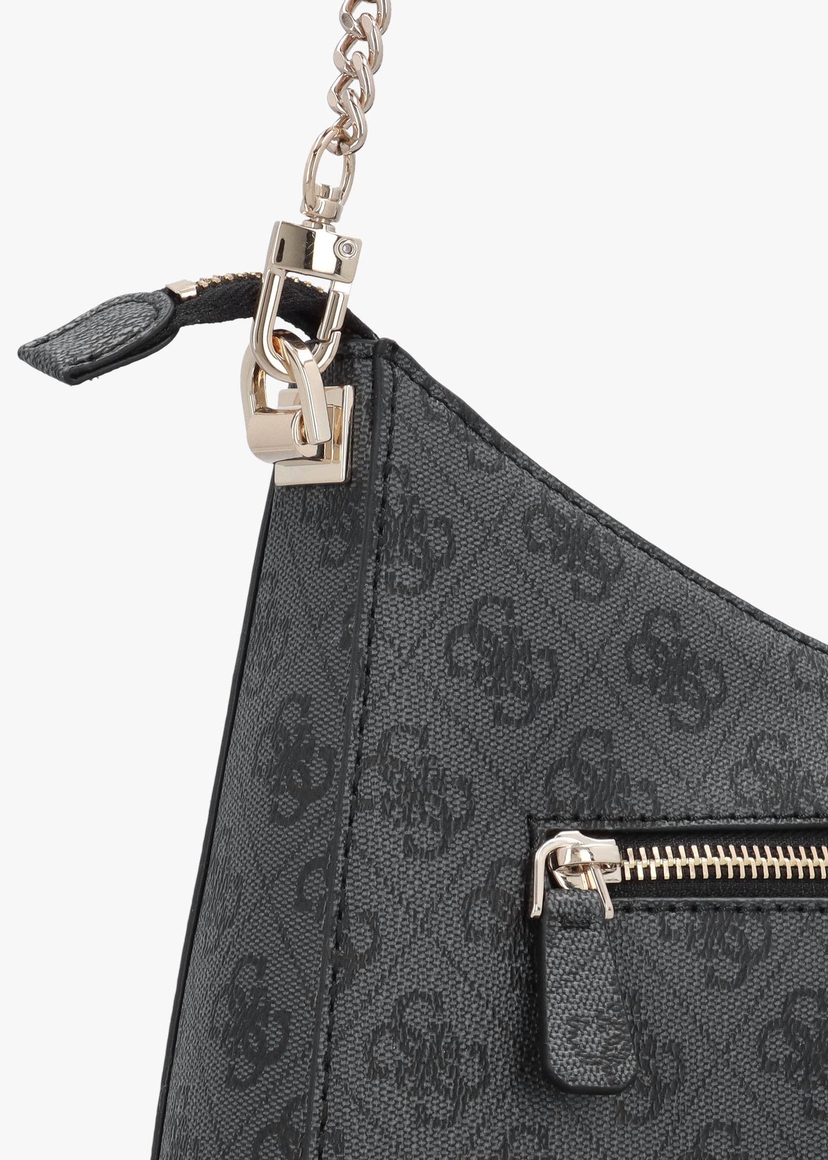 Zamira Coal Logo Hobo Shoulder Bag