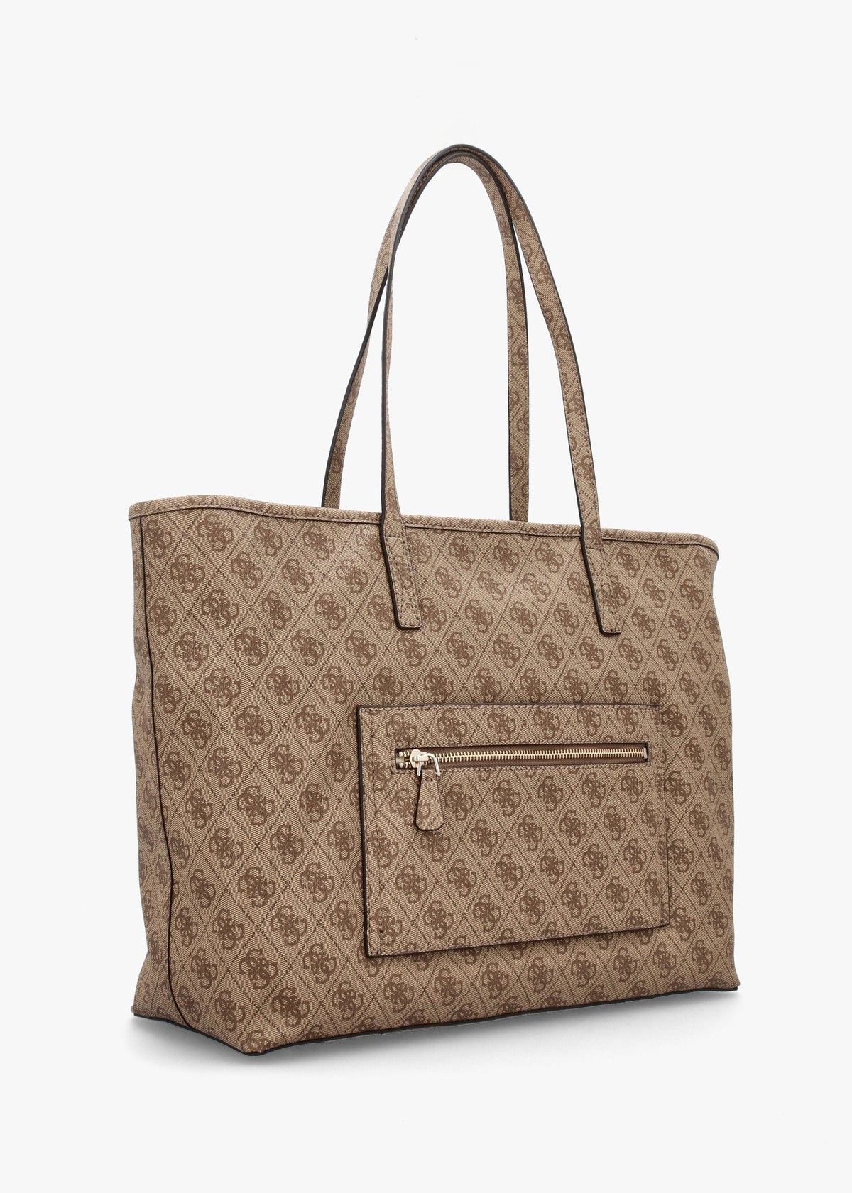 Large Power Play II Latte Logo Tech Tote Bag