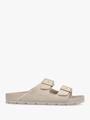 Beige Two Bar EVA Mules