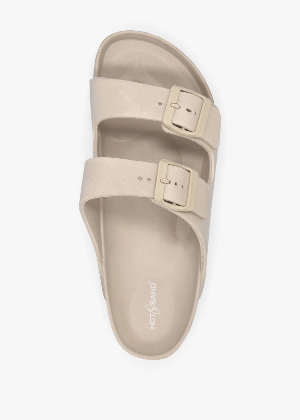 Beige Two Bar EVA Mules