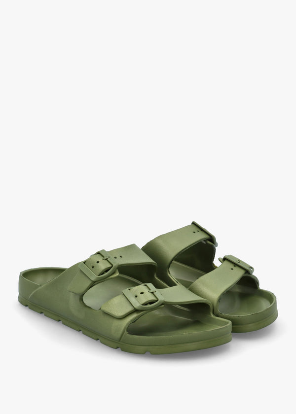 Men's Khaki Two Bar Mules
