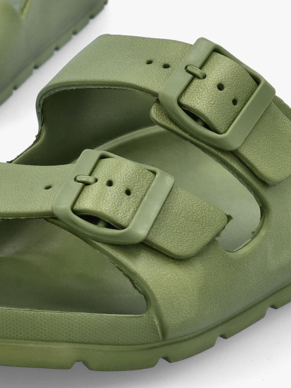 Men's Khaki Two Bar Mules