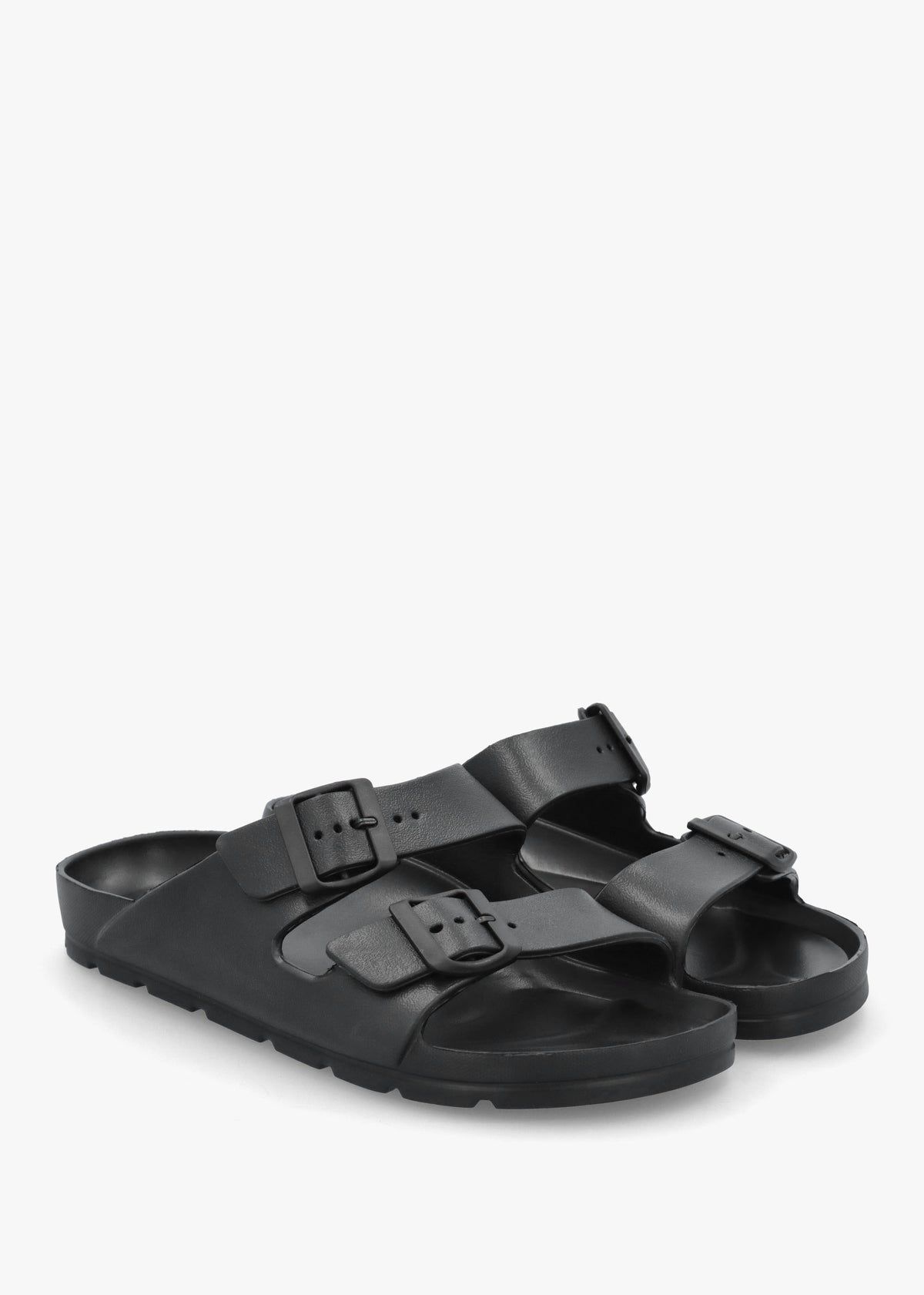 Men's Black Two Bar Mules