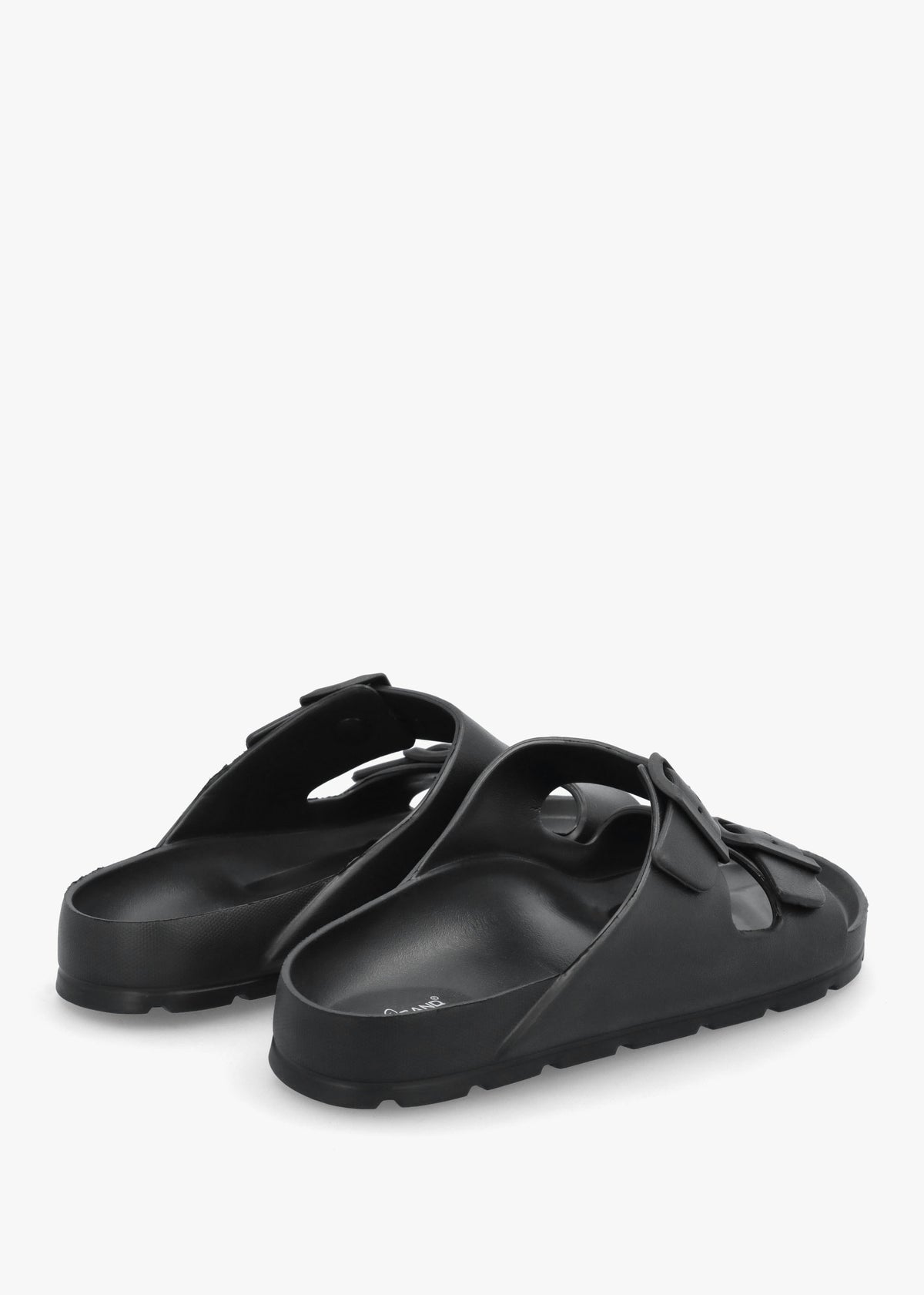 Men's Black Two Bar Mules