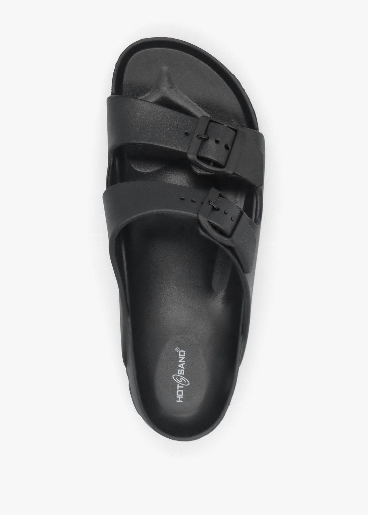 Men's Black Two Bar Mules