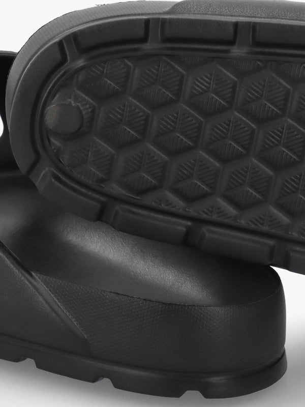 Men's Black Two Bar Mules