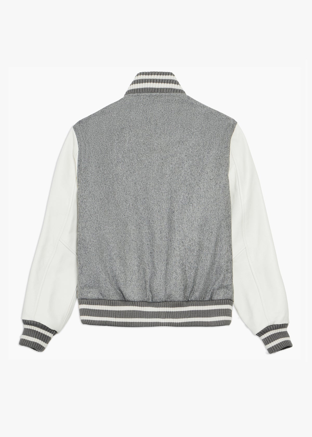College Bi Graduate Grey Varsity Jacket