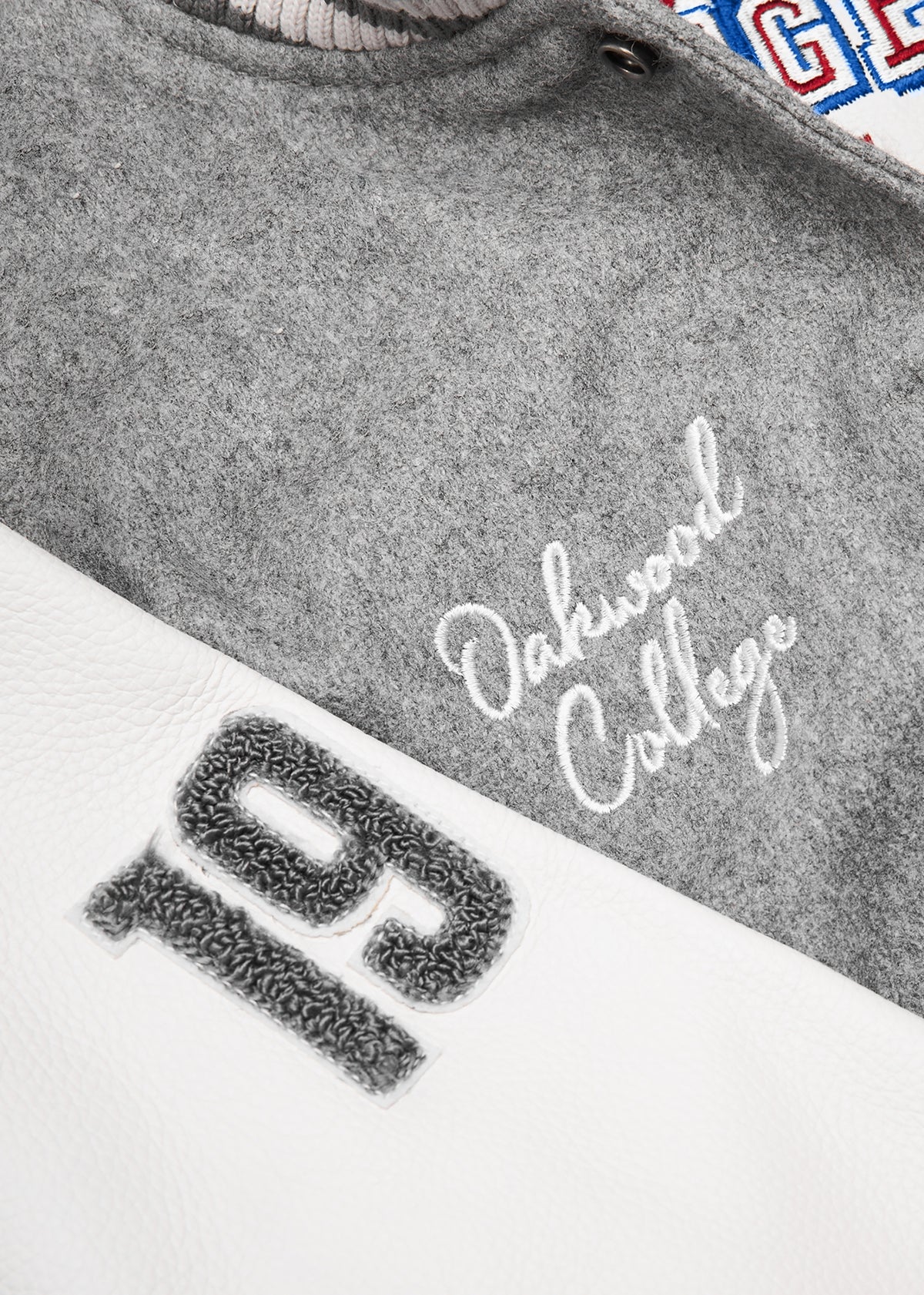 College Bi Graduate Grey Varsity Jacket