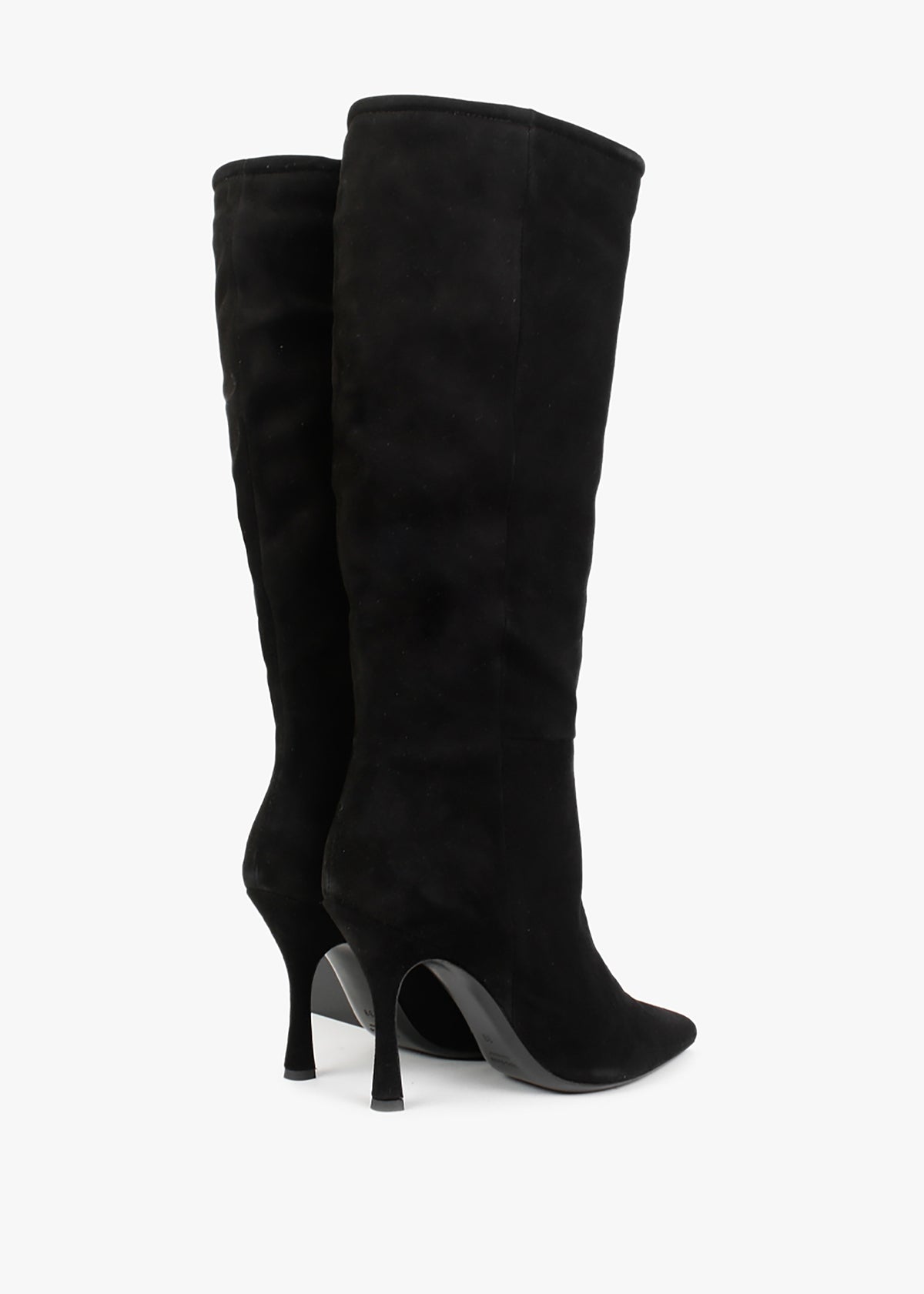 Nulnee Black Suede Knee Boots
