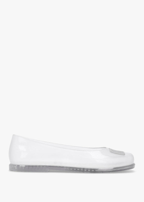 x Melissa Ruby Clear Ballet Pumps