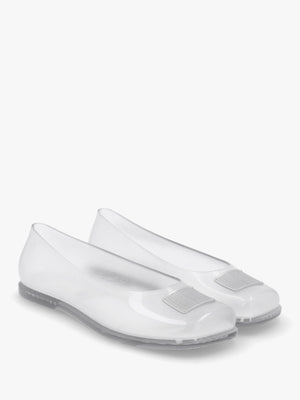 x Melissa Ruby Clear Ballet Pumps