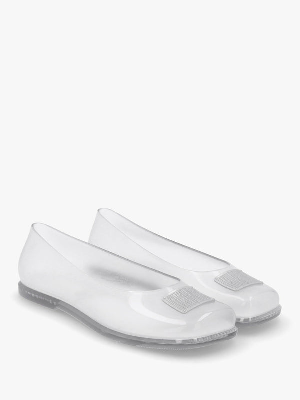 x Melissa Ruby Clear Ballet Pumps