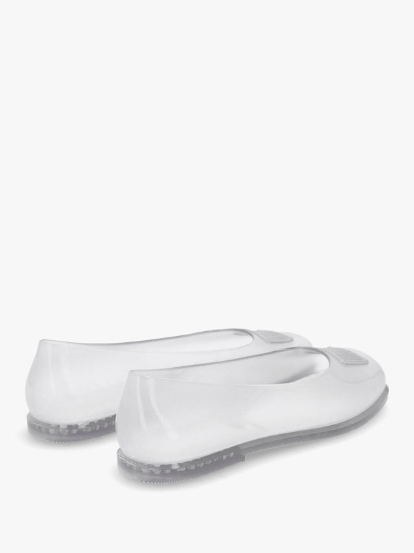 x Melissa Ruby Clear Ballet Pumps