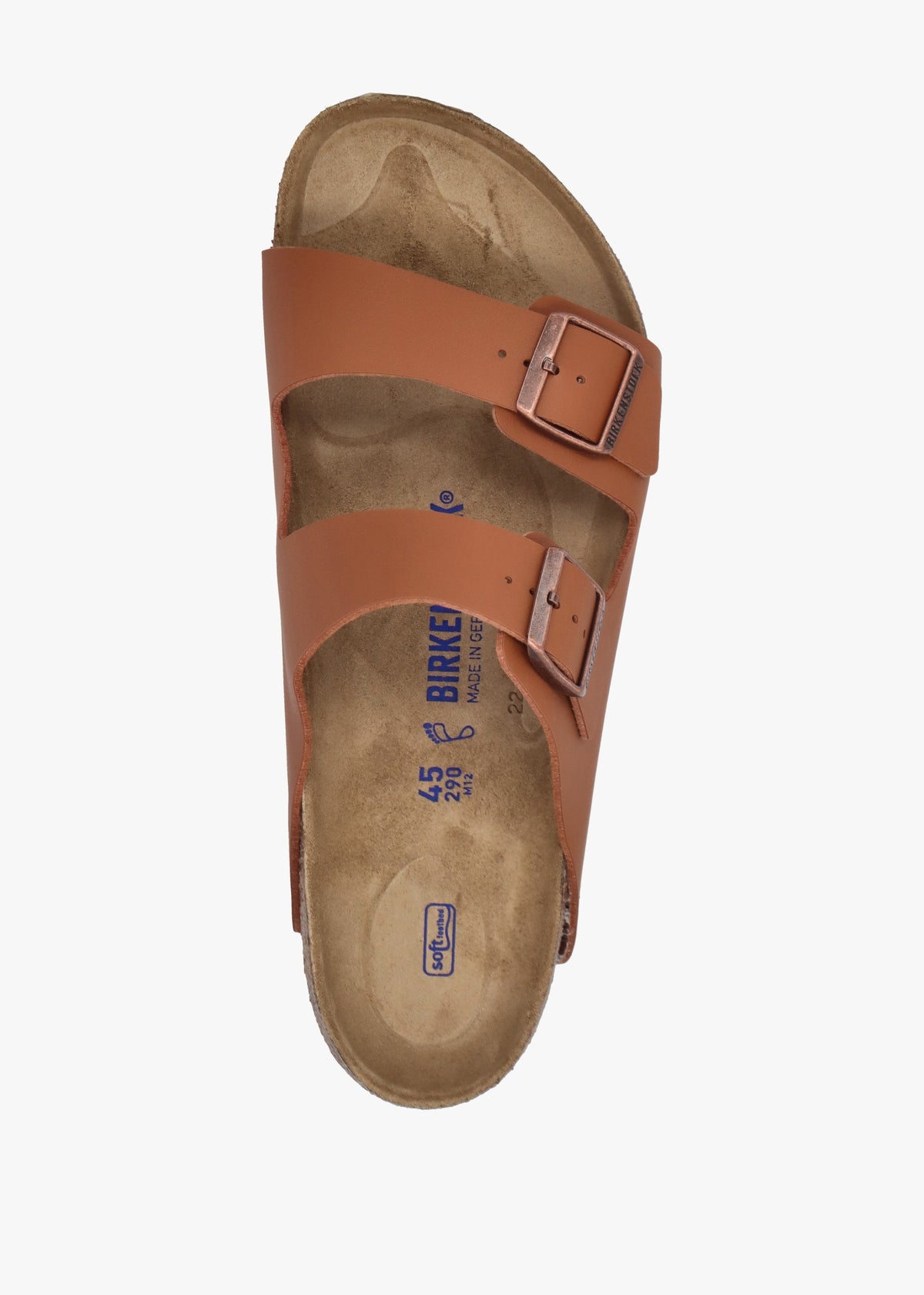 Men’s Arizona Birko-Flor Ginger Brown Mules