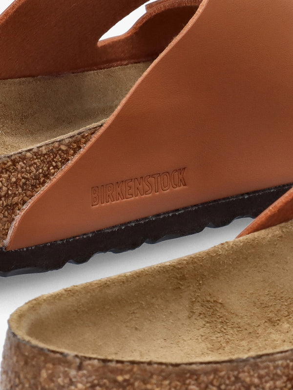 Men’s Arizona Birko-Flor Ginger Brown Mules
