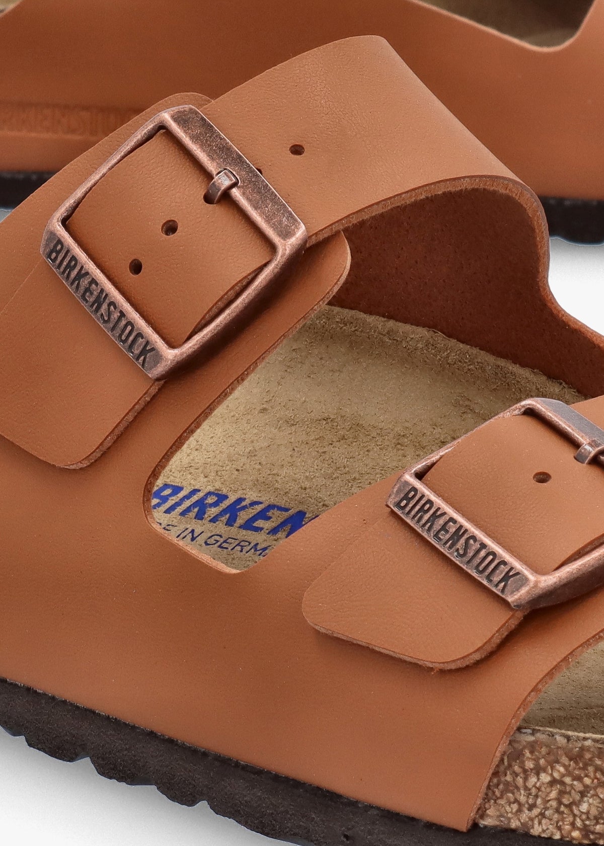 Men’s Arizona Birko-Flor Ginger Brown Mules