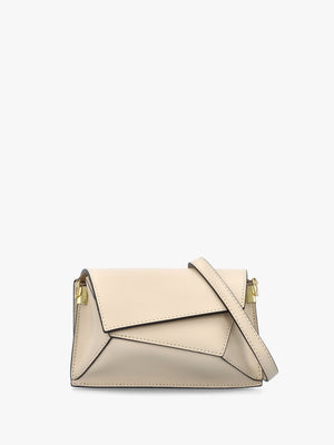 Leonie Cream Leather Cross-Body Bag