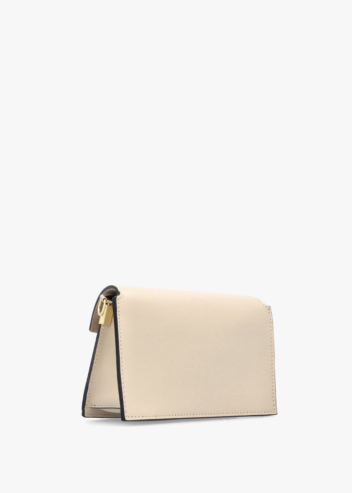 Leonie Cream Leather Cross-Body Bag