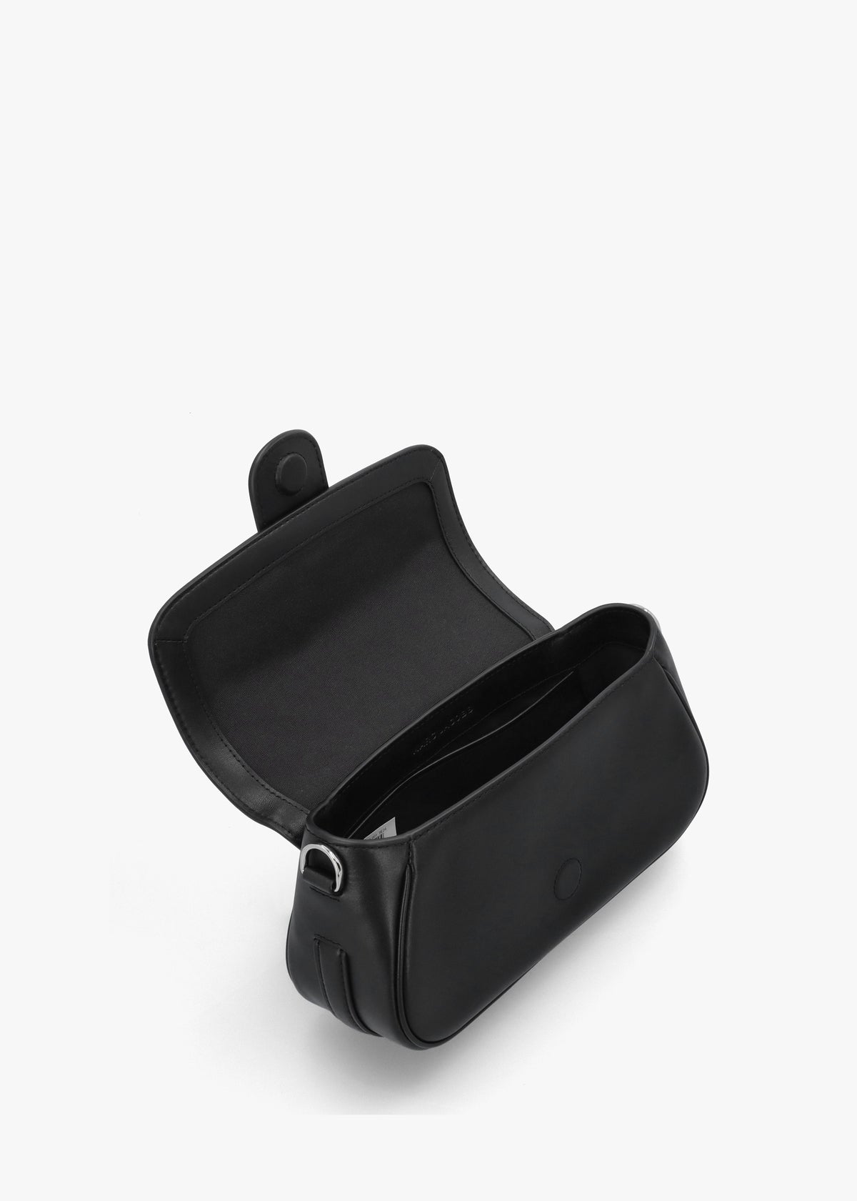 The Large Clover Black Leather Shoulder Bag