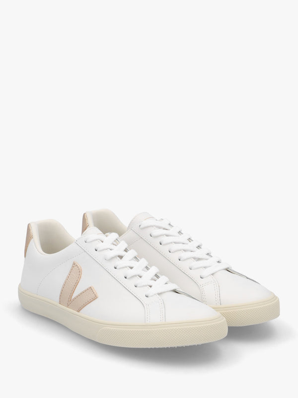 Esplar Logo Leather Extra White Platine Trainers