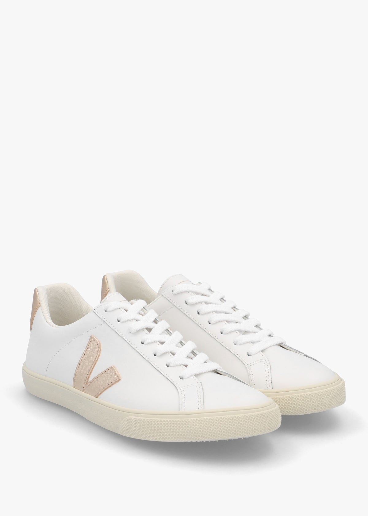 Esplar Logo Leather Extra White Platine Trainers