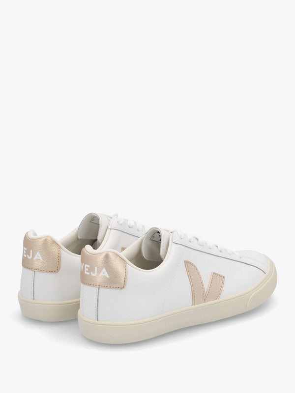 Esplar Logo Leather Extra White Platine Trainers