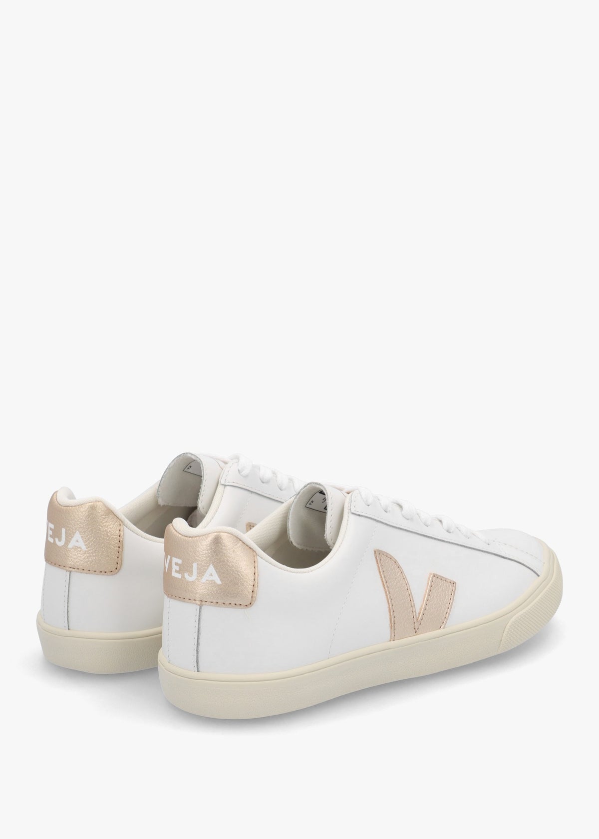 Esplar Logo Leather Extra White Platine Trainers