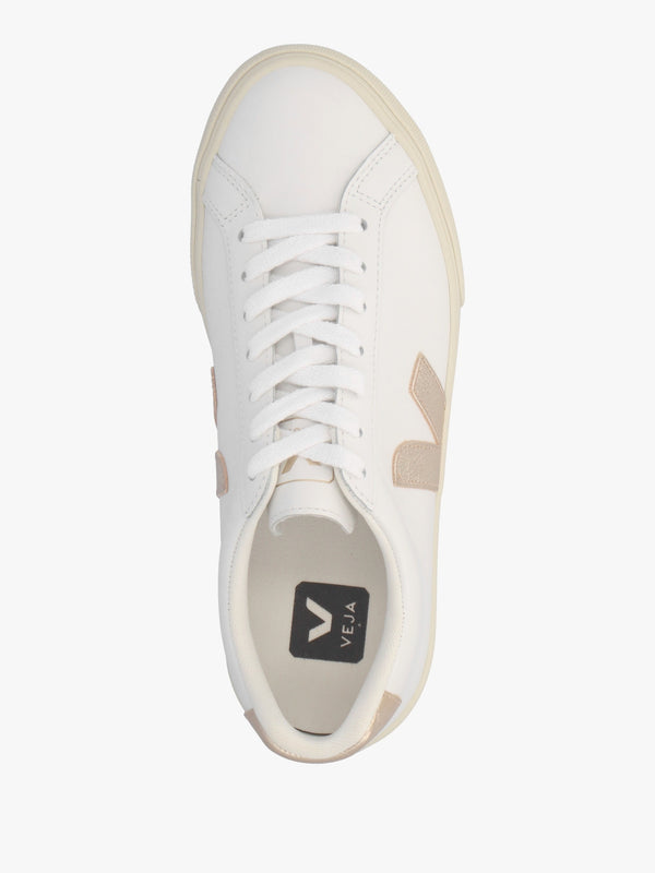Esplar Logo Leather Extra White Platine Trainers