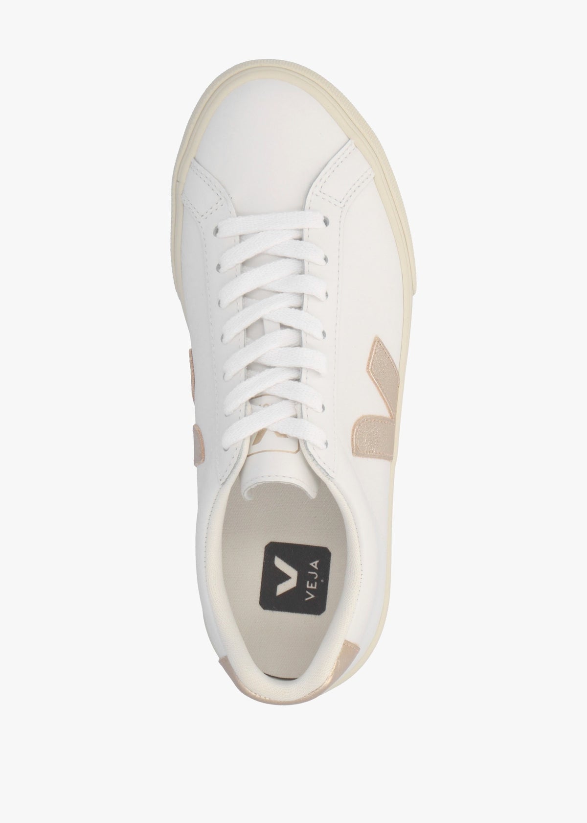 Esplar Logo Leather Extra White Platine Trainers