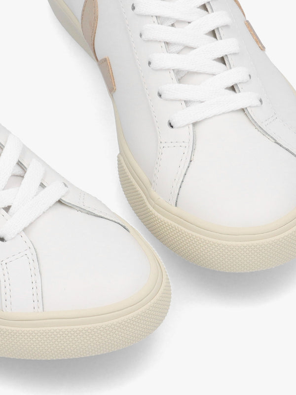 Esplar Logo Leather Extra White Platine Trainers