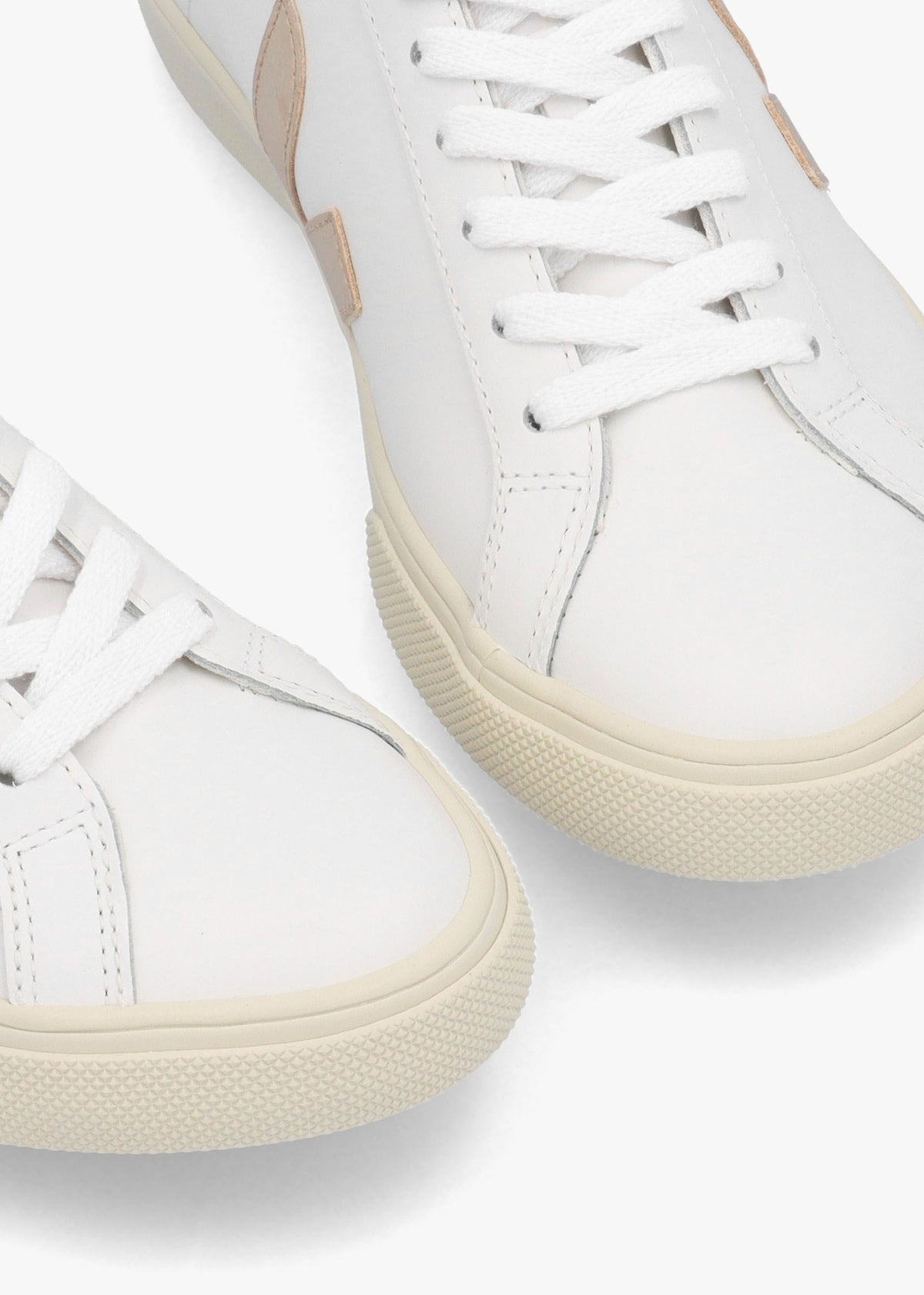Esplar Logo Leather Extra White Platine Trainers