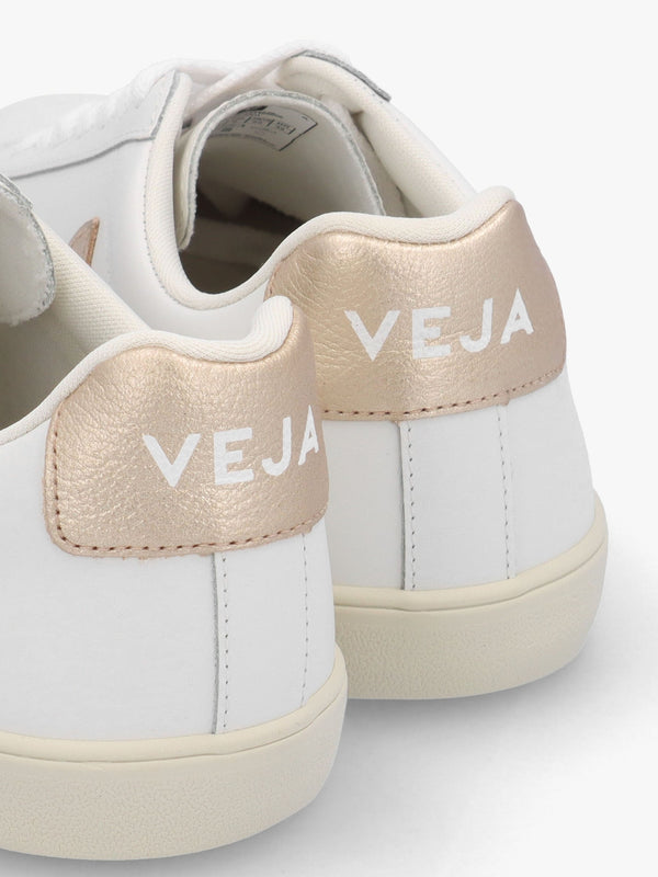 Esplar Logo Leather Extra White Platine Trainers