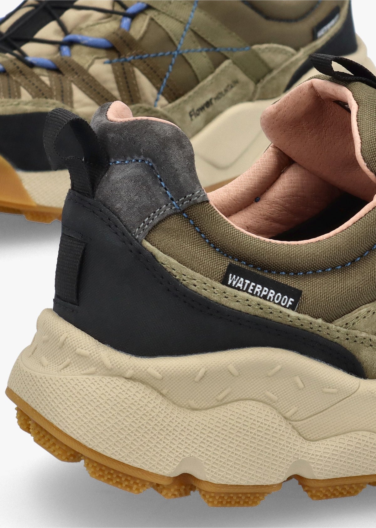 Men’s Iwano II Uni Light Brown Taupe Suede Technical Fabric Trainers