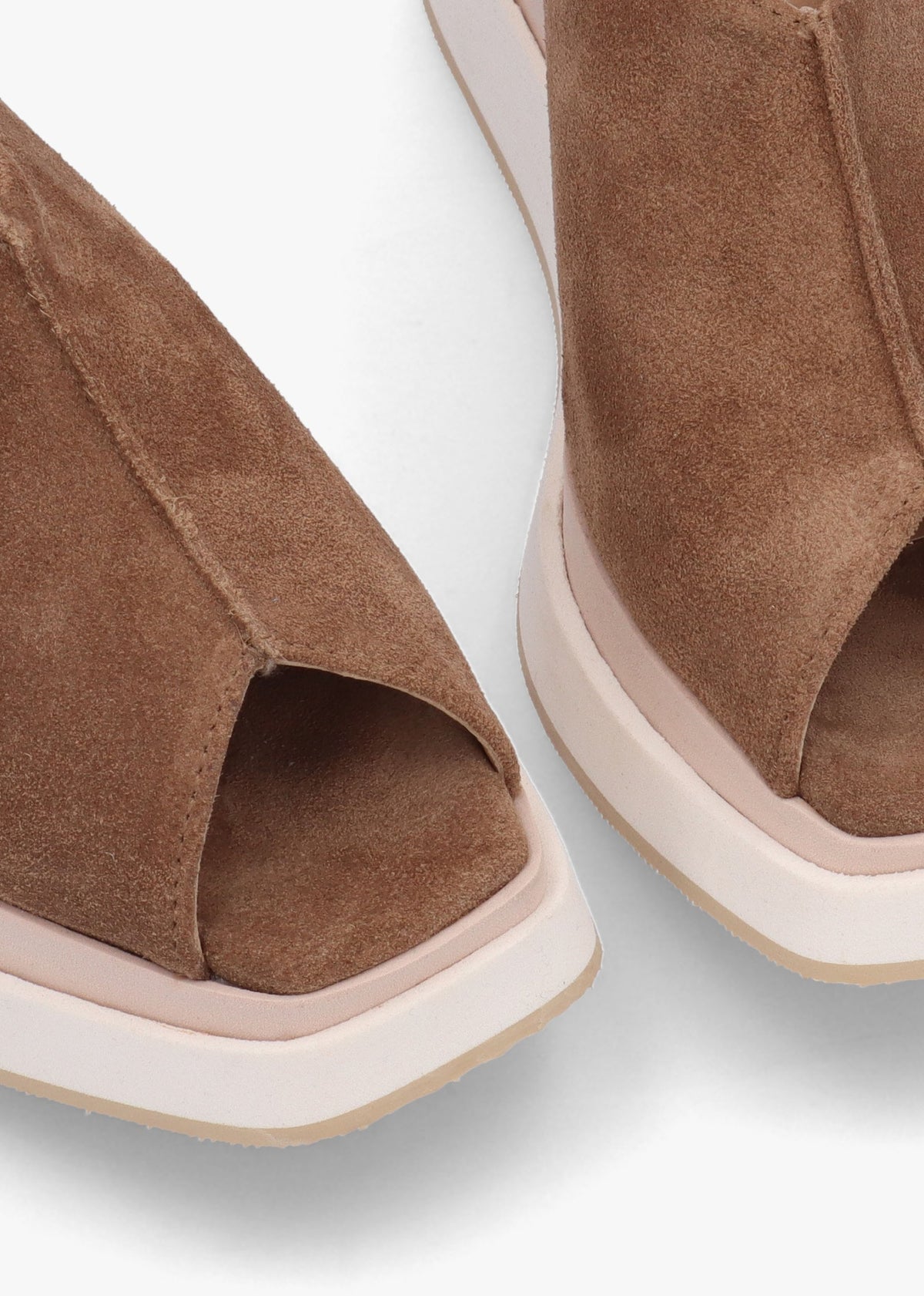 Aperture Brown Suede Wedge Mules