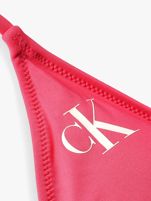CK Mini Logo String Bikini Top