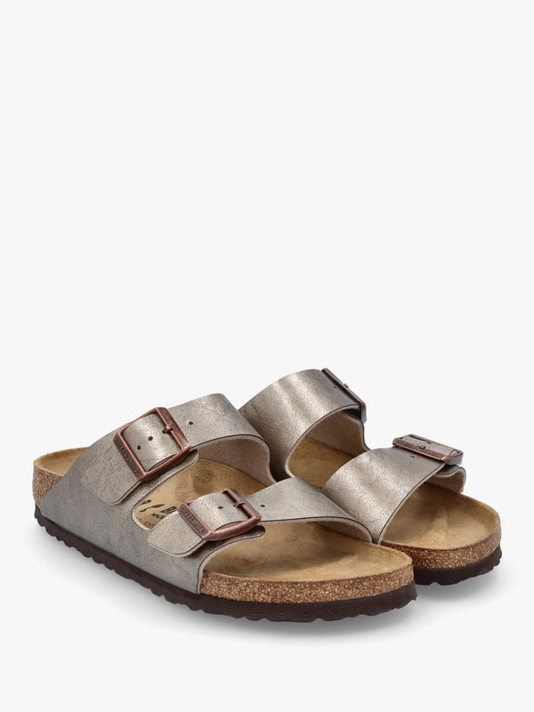 Arizona Birko-Flor Graceful Taupe Two Bar Mules