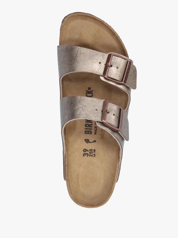 Arizona Birko-Flor Graceful Taupe Two Bar Mules