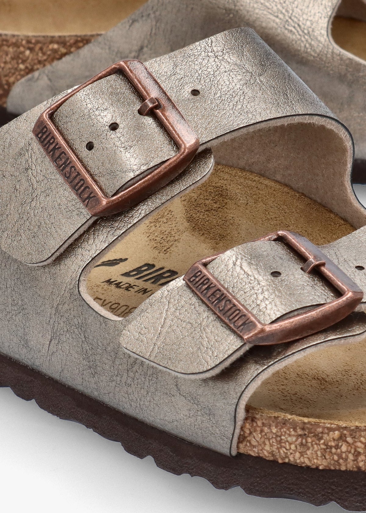 Arizona Birko-Flor Graceful Taupe Two Bar Mules