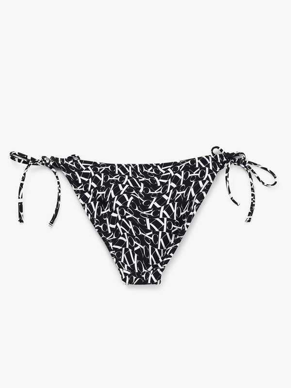 CK Warped Logo String Bikini Bottoms