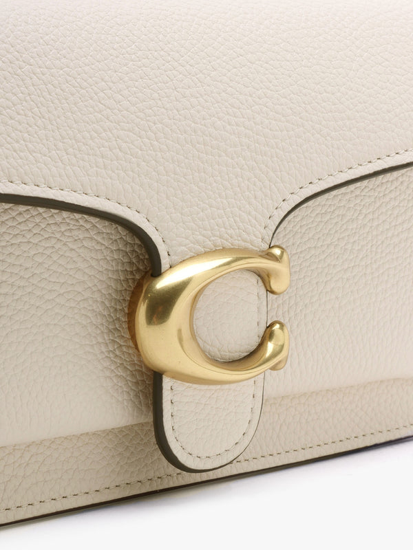 Tabby Chalk Leather Chain Clutch Bag