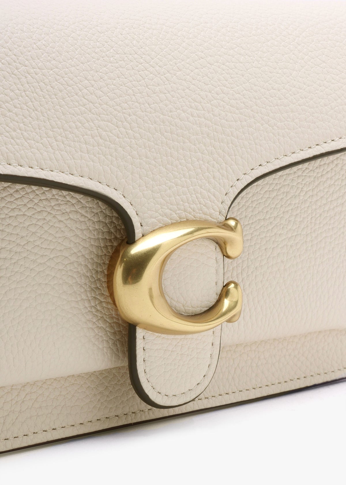 Tabby Chalk Leather Chain Clutch Bag