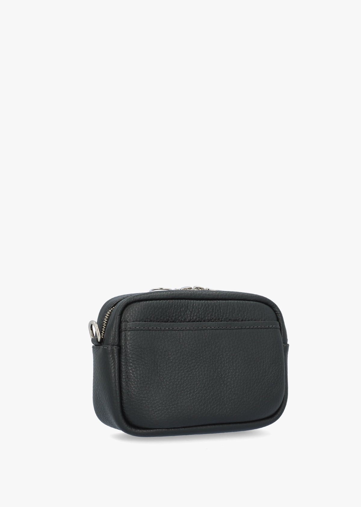 Sierra Black Leather Cross-Body Bag