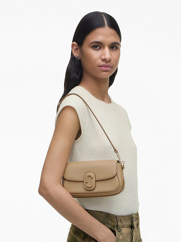 The Clover Camel Leather Shoulder Bag