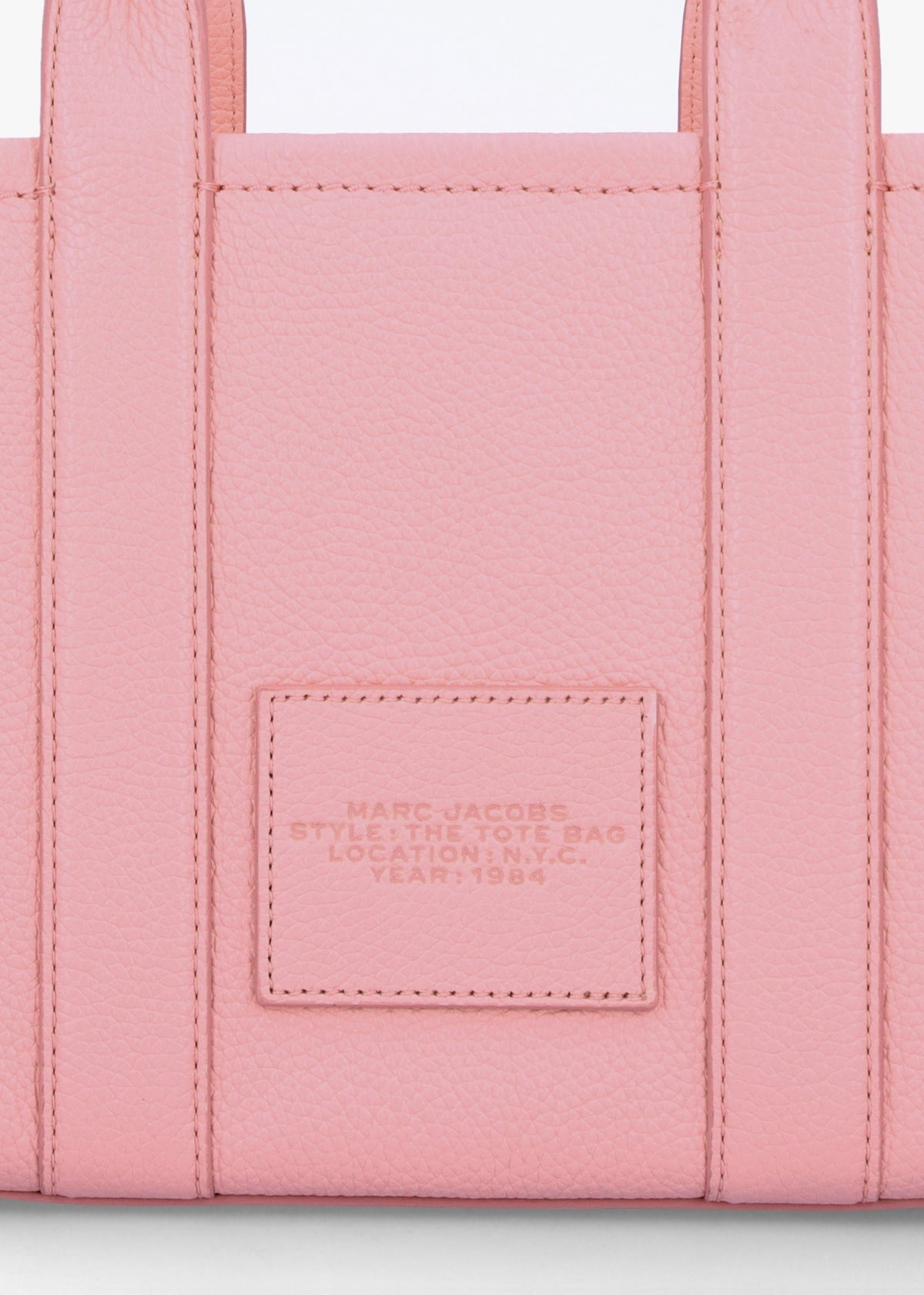 The Leather Small Ribbon Pink Tote Bag