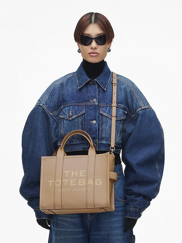 The Leather Medium Camel Tote Bag