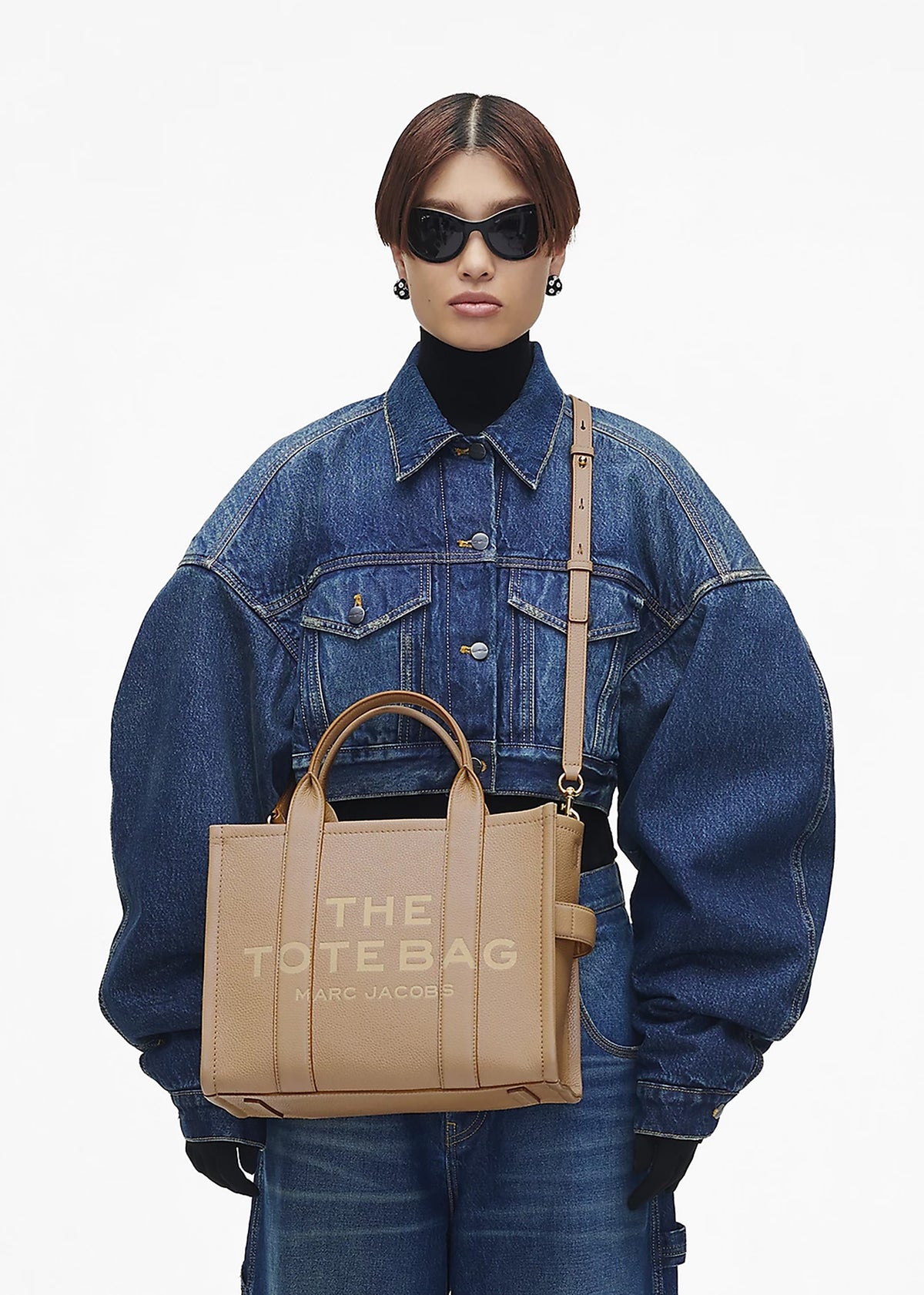 The Leather Medium Camel Tote Bag