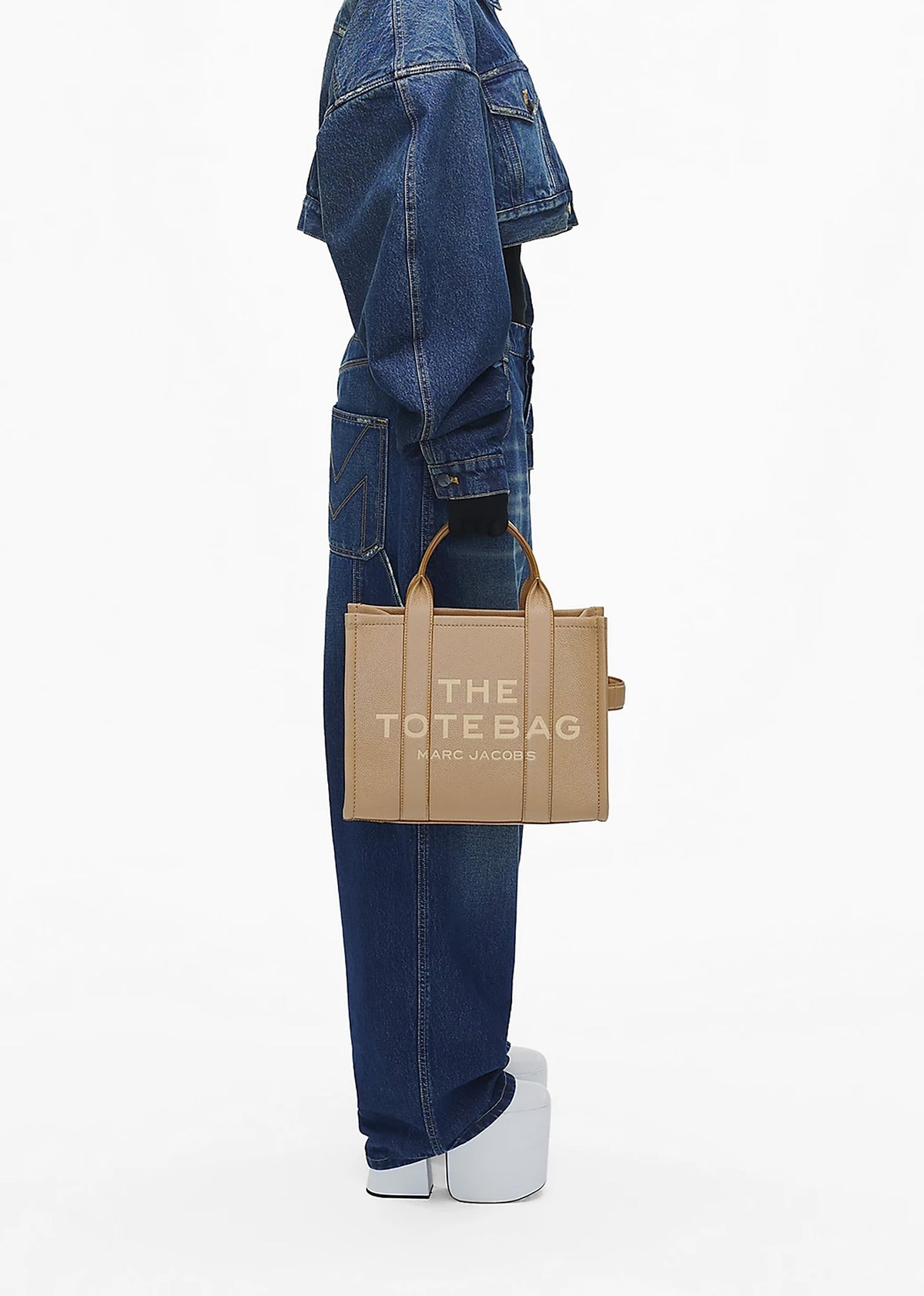 The Leather Medium Camel Tote Bag