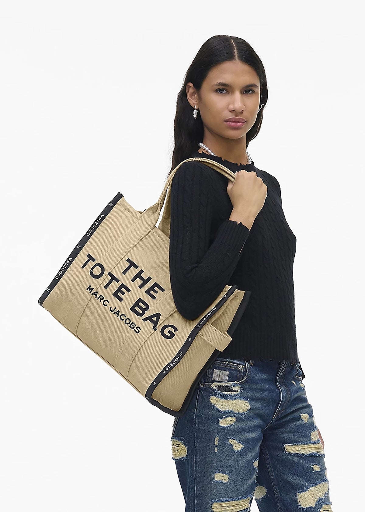 The Jacquard Traveler Warm Sand Tote Bag