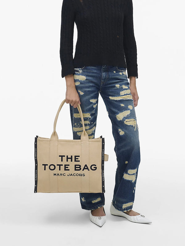 The Jacquard Traveler Warm Sand Tote Bag