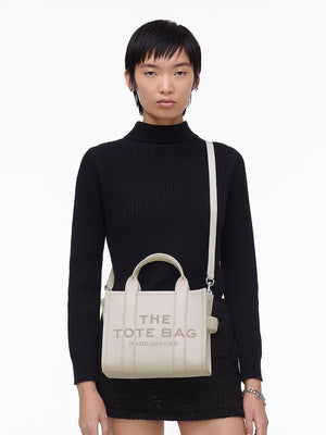 The Leather Small Cotton Silver Tote Bag
